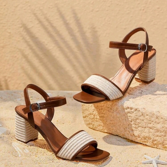Shoes - Women's Light Weight Outdoor Square Toe Thick Heel Fashionable Casual Shoes